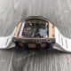 Super Clone Richard Mille RM21-01 Aerodyne Men watch Rose Gold & Carbon TPT Limited White Rubber Strap (3)_th.jpg